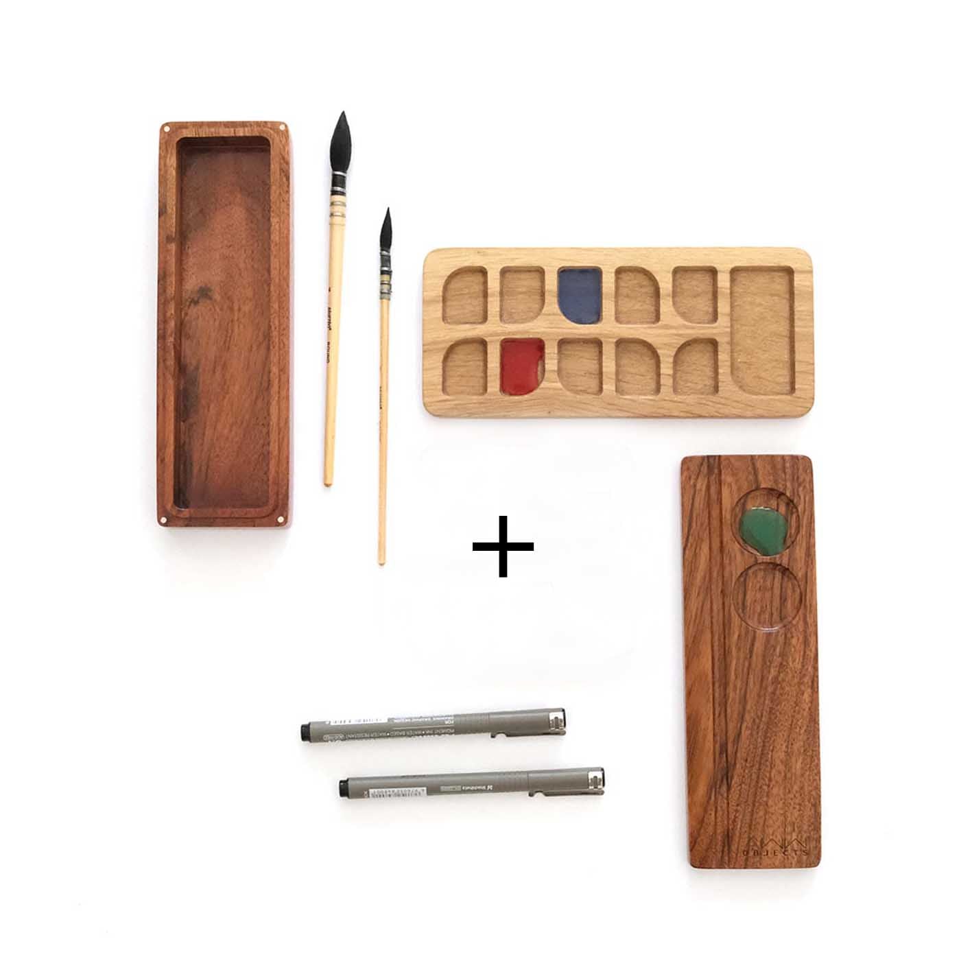 Brush Case + Water Color Tray